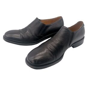 Varda Handcrafted Italian Leather Slip On Loafers in Dark Brown Men's Size 10